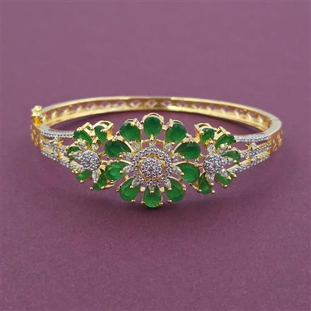 American Diamond Openable kada with 2 Tone Plating