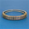 American Diamond Openable kada with Mehndi Plating