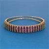 American Diamond Openable kada with Mehndi Plating