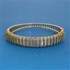American Diamond Openable kada with Mehndi Plating