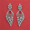 American Diamond Classic Earring with Rhodium Plating 2 Tone Plating Mehndi Plating