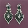 American Diamond Classic Earring with Mehndi Plating