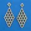 American Diamond Classic Earring with 2 Tone Plating
