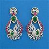 American Diamond Classic Earring with 2 Tone Plating