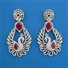 American Diamond Classic Earring with 2 Tone Plating