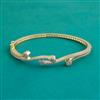 American Diamond Openable kada with Rhodium Plating 2 Tone Plating Mehndi Plating