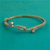 American Diamond Openable kada with Rhodium Plating 2 Tone Plating Mehndi Plating