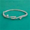 American Diamond Openable kada with Rhodium Plating 2 Tone Plating Mehndi Plating