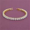 American Diamond Classic Bracelet With 2 Tone Plating