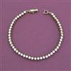 American Diamond Classic Bracelet With Rhodium Plating Mehndi Plating