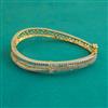 American Diamond Openable kada with Rhodium Plating 2 Tone Plating