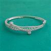 American Diamond Openable kada with Rhodium Plating 2 Tone Plating