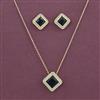 American Diamond Classic Pendant Set with Carat Plating