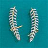 American Diamond Classic Earring with Rhodium Plating 2 Tone Plating Mehndi Plating