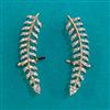 American Diamond Classic Earring with Rhodium Plating 2 Tone Plating Mehndi Plating