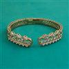 American Diamond Openable kada with Rhodium Plating 2 Tone Plating Mehndi Plating