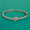 American Diamond Delicate Kada with Rhodium Plating 2 Tone Plating Mehndi Plating