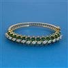 American Diamond Openable kada with Mehndi Plating
