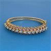 American Diamond Openable kada with Mehndi Plating