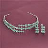American Diamond Classic Necklace with Rhodium Plating
