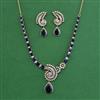 American Diamond Classic Necklace with Mehndi Plating