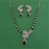 American Diamond Classic Necklace with Mehndi Plating