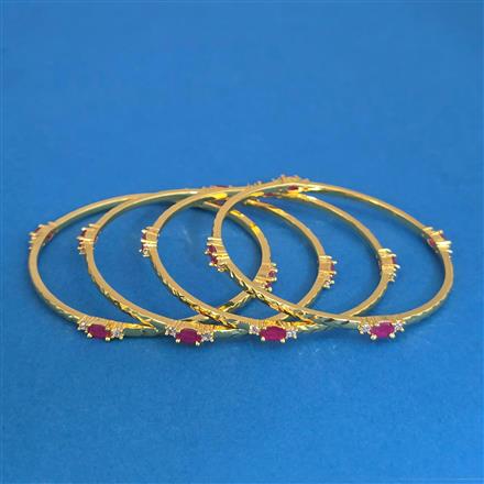 American Diamond 4 Pc with Gold Plating