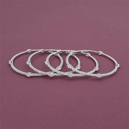 American Diamond 4 Pc with Rhodium Plating