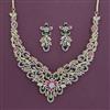 American Diamond Classic Necklace with Carat Plating