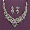 American Diamond Classic Necklace with Carat Plating