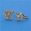 American Diamond Adjustable Ring with Rhodium Plating 2 Tone Plating Mehndi Plating