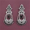 American Diamond Classic Earring with Rhodium Plating
