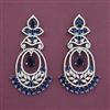 American Diamond Classic Earring with Rhodium Plating