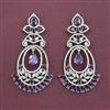 American Diamond Classic Earring with Rhodium Plating