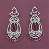 American Diamond Classic Earring with Rhodium Plating