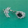 American Diamond Adjustable Ring with Rhodium Plating