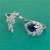 American Diamond Adjustable Ring with Rhodium Plating