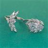 American Diamond Adjustable Ring with Rhodium Plating