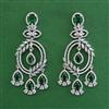 American Diamond Classic Earring with Rhodium Plating