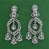 American Diamond Classic Earring with Rhodium Plating