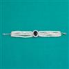 American Diamond Adjustable Bracelet with Rhodium Plating