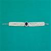 American Diamond Adjustable Bracelet with Rhodium Plating