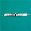 American Diamond Adjustable Bracelet with Rhodium Plating