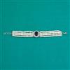 American Diamond Adjustable Bracelet with Rhodium Plating