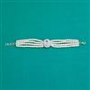 American Diamond Adjustable Bracelet with Rhodium Plating