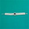 American Diamond Adjustable Bracelet with Rhodium Plating
