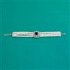 American Diamond Adjustable Bracelet with Rhodium Plating