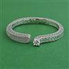 American Diamond Openable kada with Rhodium Plating Carat Plating