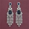 American Diamond Classic Earring with Rhodium Plating