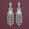 American Diamond Classic Earring with Rhodium Plating